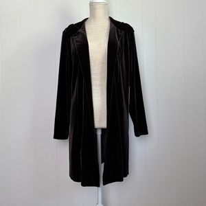 Chicos Longline Velvet Duster Cardigan